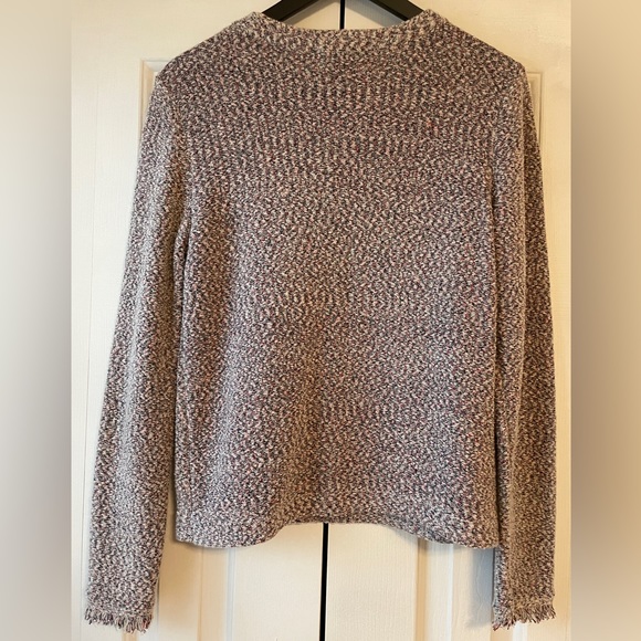 Ann Taylor Fringe Tweed Sweater - Picture 3 of 5